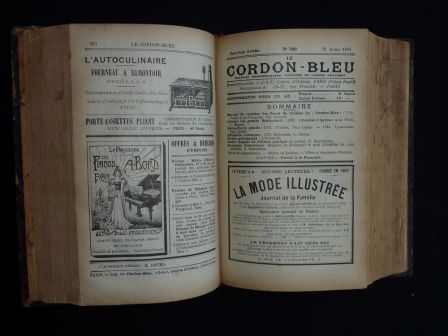 Le Cordon Bleu journal hebdomadaire illustré de cuisine année 1901 reliée Marthe Distel Henri Pellaprat recettes menus gastronomie économie domestique cours de cuisine Le Cordon Bleu journal hebdomadaire illustré de cuisine année 1901 reliée Marthe Distel Henri Pellaprat recettes menus gastronomie économie domestique cours de cuisine