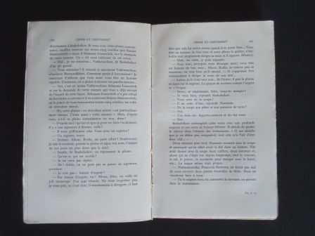 Dostoïevski Crime et Châtiment journal de Raskolnikov 2 tomes NRF Gallimard 1931 sur chiffon de Bruges numérotée 310/1000 littérature Russie Dostoïevski Crime et Châtiment journal de Raskolnikov 2 tomes NRF Gallimard 1931 sur chiffon de Bruges numérotée 310/1000 littérature Russie
