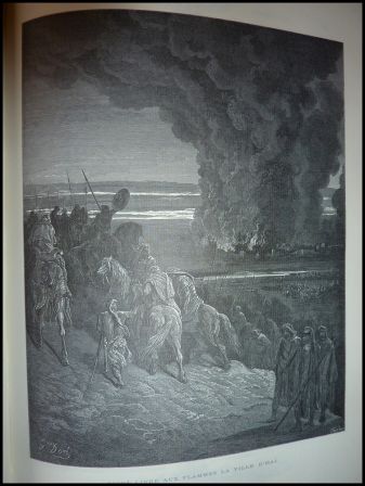 La grande bible de Tours éditions dart Jean de Bonnot 2 tomes reliés cuir illustrations de Gustave Doré ancien et nouveau testament