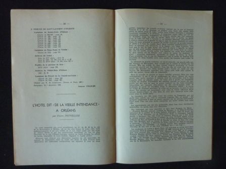 Bulletin trimestriel de la Société Archéologique et Historique de l’Orléanais tome 1 numéro 1 année 1959 régionalisme histoire archéologie, oct 2013 Bulletin trimestriel de la Société Archéologique et Historique de l’Orléanais tome 1 numéro 1 année 1959 régionalisme histoire archéologie
