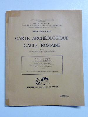 Antiquité Carte archéologique de la Gaule romaine Département de l’Aveyron Rodez Presses Universitaires de France 1944  Forma Orbis Romani Occitanie