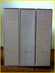 Les confessions Jean-Jacques Rousseau édition numérotée éditions Athéna 3 tomes non reliés sou