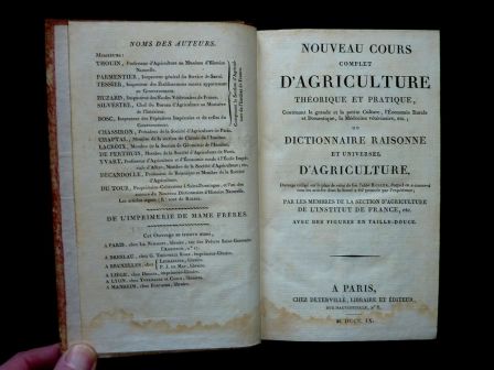 Nouveau cours complet d’agriculture théorique et pratique Jean-Baptiste François Rozier édition Deterville 1809 tome 5 agriculture ruralité dictionnaire Nouveau cours complet d’agriculture théorique et pratique Jean-Baptiste François Rozier édition Deterville 1809 tome 5 agriculture ruralité dictionnaire