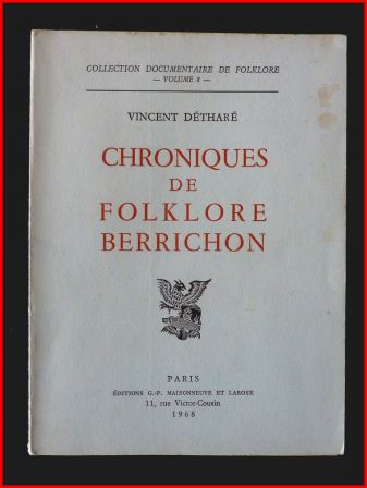 Chroniques de folklore berrichon couverture