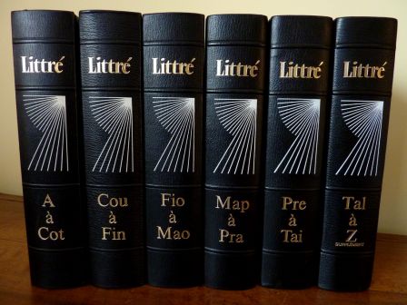 Émile Littré dictionnaire de la langue française 6 tomes éditions Famot 1976 papier bouffant de luxe linguistique langue lexicographie grammaire étymologie Émile Littré dictionnaire de la langue française 6 tomes éditions Famot 1976 papier bouffant de luxe linguistique langue lexicographie grammaire étymologie