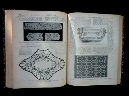Le journal des ouvrages de dames et des arts féminins Laure Tedesco année 1906 reliée art mode broderie dentelles ameublement revue ancienne Le journal des ouvrages de dames et des arts féminins Laure Tedesco année 1906 reliée art mode broderie dentelles ameublement revue ancienne