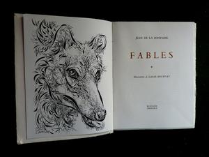 Jean de la Fontaine Fables 3 tomes édition numérotée Roissard Grenoble sur pur chiffon Lafuma des