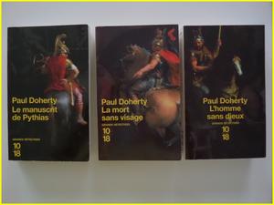 Paul Doherty 3 titres éditions 10/18 collection Grands Détectives Télamon Alexandre le Grand litt