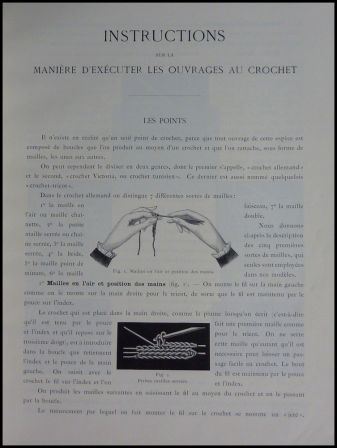 Le crochet 1ère série Thérèse de Dillmont bibliothèque D.M.C. planches broderie crochet tricot dentelles macramé aiguilles Le crochet 1ère série Thérèse de Dillmont bibliothèque D.M.C. planches broderie crochet tricot dentelles macramé aiguilles