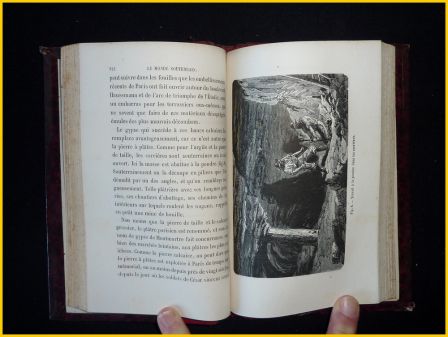 Les merveilles du monde souterrain Simonin éditions Hachette 1879 la Bibliothèque des merveilles Édouard Charton illustrations de Neuville