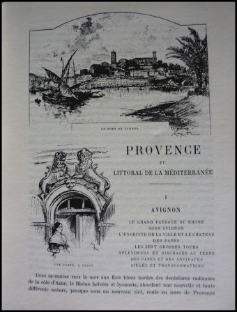 La Provence Alfred Robida collection la Vieille France ditions de Crmille 1992 dessins lithographies rgionalisme