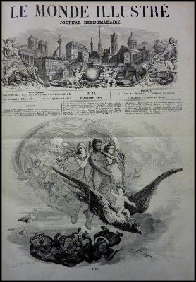 Le monde illustré année complète 1858 actualités du second empire Napoléon III