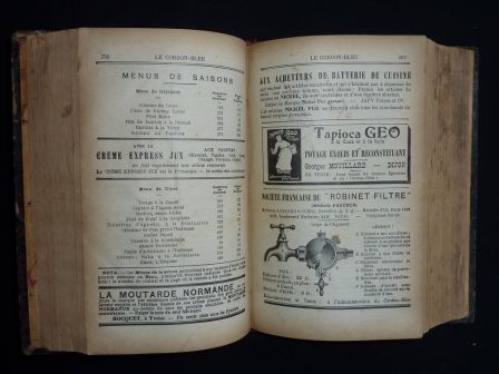 Le Cordon Bleu journal hebdomadaire illustré de cuisine année 1901 reliée Marthe Distel Henri Pellaprat recettes menus gastronomie économie domestique cours de cuisine Le Cordon Bleu journal hebdomadaire illustré de cuisine année 1901 reliée Marthe Distel Henri Pellaprat recettes menus gastronomie économie domestique cours de cuisine