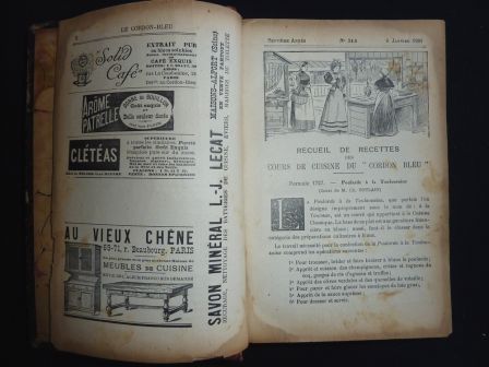 Le Cordon Bleu journal hebdomadaire illustré de cuisine année 1901 reliée Marthe Distel Henri Pellaprat recettes menus gastronomie économie domestique cours de cuisine Le Cordon Bleu journal hebdomadaire illustré de cuisine année 1901 reliée Marthe Distel Henri Pellaprat recettes menus gastronomie économie domestique cours de cuisine