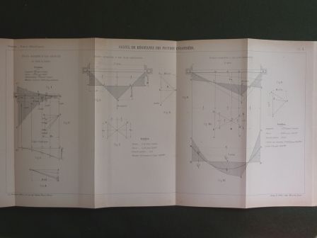 Traité pratique des ponts métalliques Pascal Librairie Polytechnique Béranger 1900 atlas 15 planches sciences techniques ouvrages d’art Traité pratique des ponts métalliques Pascal Librairie Polytechnique Béranger 1900 atlas 15 planches sciences techniques ouvrages d’art