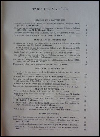Bulletin trimestriel de la Société Archéologique et Historique de l’Orléanais tome 1 numéro 1 année 1959 régionalisme histoire archéologie, oct 2013 Bulletin trimestriel de la Société Archéologique et Historique de l’Orléanais tome 1 numéro 1 année 1959 régionalisme histoire archéologie