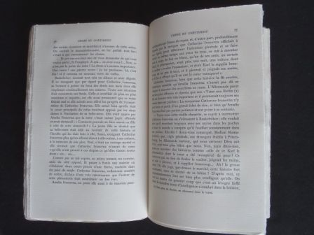 Dostoïevski Crime et Châtiment journal de Raskolnikov 2 tomes NRF Gallimard 1931 sur chiffon de Bruges numérotée 310/1000 littérature Russie Dostoïevski Crime et Châtiment journal de Raskolnikov 2 tomes NRF Gallimard 1931 sur chiffon de Bruges numérotée 310/1000 littérature Russie