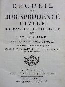 1753 Recueil de jurisprudence civile du pays de droit écrit et coutumier Guy de Rousseaud de la Combe Savoye 