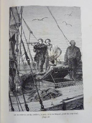 1882 Raynal illustrations de Neuville Les naufragés ou vingt mois sur un récif des îles Auckland reliure Magnier Hachette littérature voyages mer