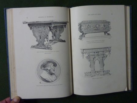 Les arts du bois sculptures sur bois meubles dessins et modles bibliothque de la gazette des beaux-arts dition Rouam Alfred de Lostalot 175 gravures