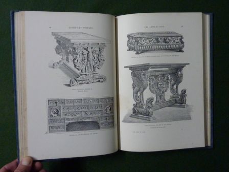 Les arts du bois sculptures sur bois meubles dessins et modles bibliothque de la gazette des beaux-arts dition Rouam Alfred de Lostalot 175 gravures