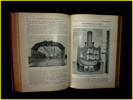 La nature revue des sciences et de leurs applications aux arts et  lindustrie 2 volumes annes 1909 ditions Masson