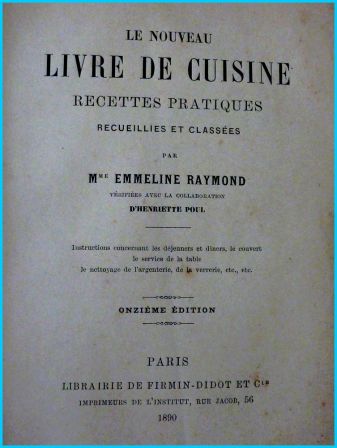 Le nouveau livre de cuisine page de titre 2