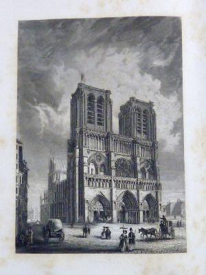 1843 Les églises de Paris Abbé Pascal Martinet Mathieu Curmer 20 gravures sur acier architecture histoire religion patrimoine