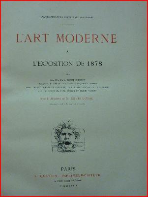 1879 L’art moderne à l’exposition universelle de 1878 