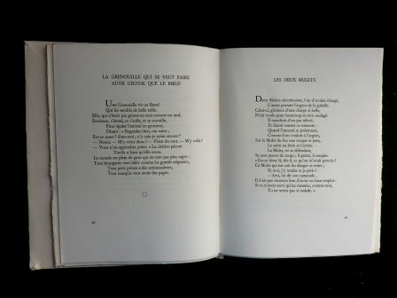 Jean de la Fontaine Fables 3 tomes dition numrote Roissard Grenoble sur pur chiffon Lafuma des Papeteries de Navarre illustrations de Gabrielle Bouffay littrature animaux