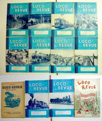 Année 1951 Loco-Revue modélisme réseaux ferroviaires trains locomotives modèles réduits jouets collection