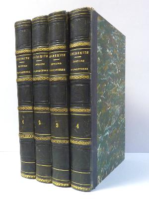 1837 Histoire d'Angleterre Olivier Goldsmith 4 tomes reliés avec gravures