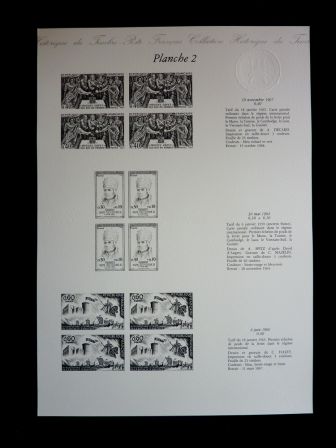 Les poinçons de l’histoire les personnages illustres 1849-1973 édition numérotée du Musée de la Poste sous emboitage timbres philatélie