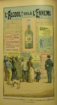 Achille Mélandri L'étoile bleue Absinthe Vermout Bitter Enseignement antialcoolique 