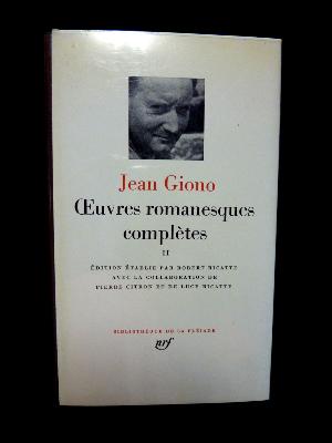 Jean Giono NRF Gallimard Pléiade oeuvres complètes T2