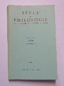 Revue de philologie de littérature et d'histoire anciennes Klincksieck