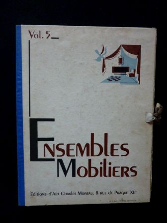 Ensembles mobiliers volume 5 ditions dart Charles Moreau 48 planches anne 1943 arts dcoratifs chambres salles  manger bureaux salons