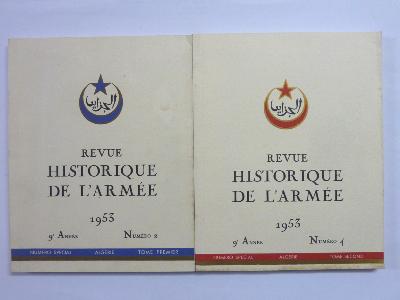 Algérie 2 numéros spéciaux de la Revue Historique de l'Armée
