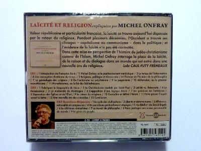 Coffret 3CD Laïcité et Religion conférence de Michel Onfray Frémeaux