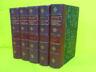 Les mystères du peuple Eugène Sue Docks de la librairie 10 volumes en 5 tomes reliés