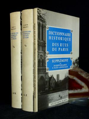 Jacques Hillairet Dictionnaire historique des rues de Paris éditions de Minuit histoire architecture régionalisme patrimoine urbanisme monuments Île-de-France