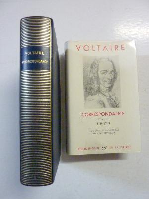 Voltaire Jean-Marie Arouet Correspondance 1739-1748 Grand Siècle Bibliothèque de la Pléiade NRF Gallimard collection littéraire France 