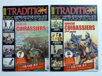 Tradition Magazine numéros spéciaux Les Cuirassiers France Hollande Prusse Autiche Russie Uniformes Armes Collection 1er Empire planches Le Plumet-Rigo militaria uniformologie documentation histoire m