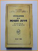 Agus L'évolution de la pensée juive éditions Payot religion philosophie