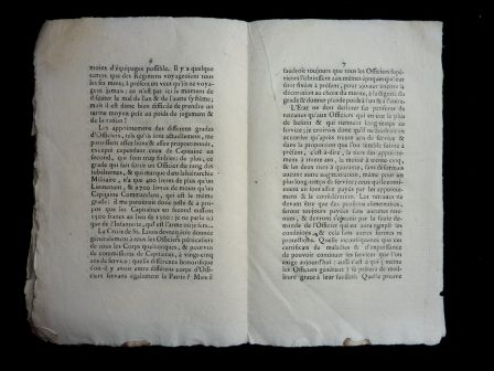 Lettre d’un militaire aux états-généraux de 1789 documents anciens historiques militaria royauté révolution française cahiers de doléances