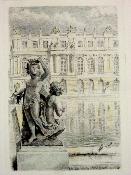 Images de Versailles Les heures claires Jacques Levron Charles Samson pointes sèches couleurs château patrimoine architecture jardins 