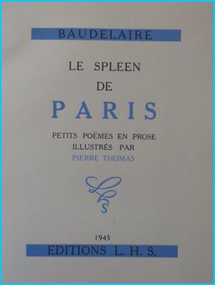 Baudelaire le spleen de Paris LHS 1945