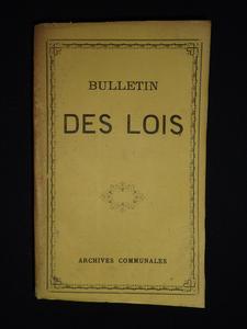 Bulletin des lois du Royaume de France Imprimerie Royale tome 1 cinquième série second trimestre 1