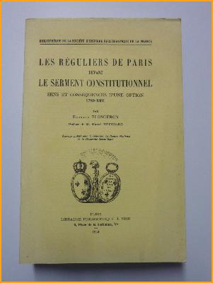 Les réguliers de Paris devant le serment constitutionnel Bernard Plongeron