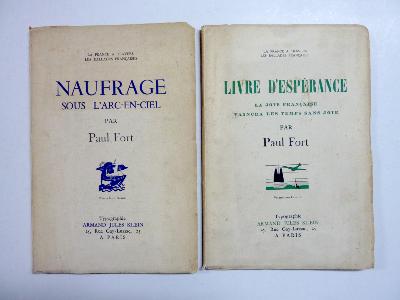 Paul Fort Naufrage sous l’arc-en-ciel Livre d’espérance Armand Jules Klein La France à travers les ballades françaises littérature 